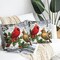 Throw Pillows Cover Winter Cardinal Birds Pillow Cases 18"x18" Set of 2,Winter Christmas Pillow Cases for Christmas Living Room Couch Decor